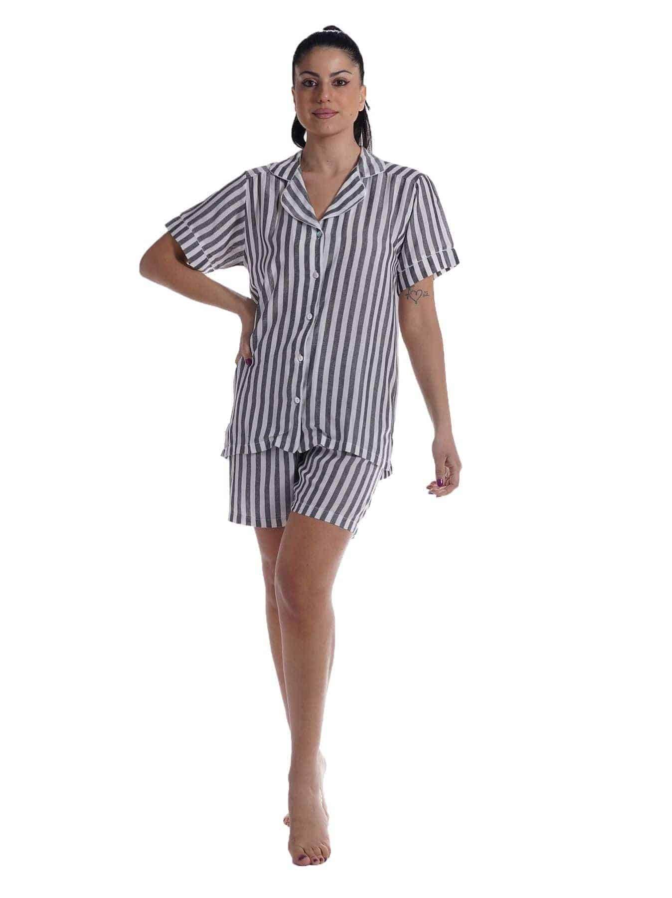 Pigiama corto Donna E2324 Fida - evabiancheria